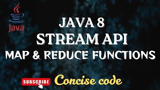 Java 8 | Stream API | Map( ) & Reduce( ) Functions | 💯 Code Walk-through |@concisecode