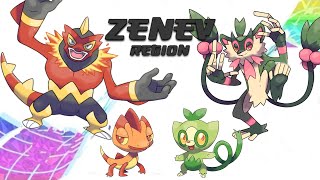 Full Fakedex - Zenev Fakemon Region (Gen 9 New Future Pokemon)