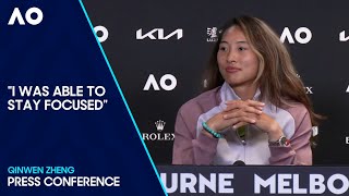 Qinwen Zheng Press Conference | Australian Open 2024 First Round