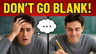 Watch This Before Your NEXT Exam | Don't Go Blank!