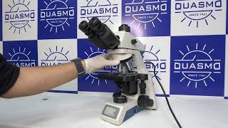 Quasmo: ECO-128 Research Biological Microscope (Trinocular) | Single Mould Body Microscope