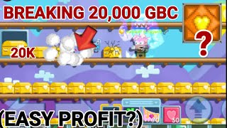 BREAKING 20,000 GBC! (EASY PROFIT?!) GOT GHC!? - Growtopia