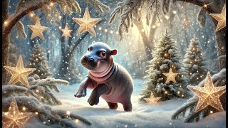 Moo Deng Christmas, Relaxing Music, 50-Themed Pygmy Hippo Illustrations, หมูเด้งคริสมาสต์