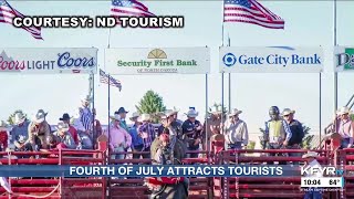 July is the peak month for tourism numbers in North Dakota