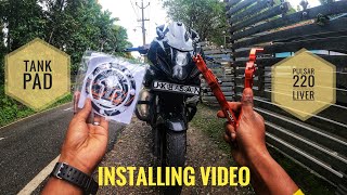 Pulsar 220  Adjustable Lever// tank pad  installing video