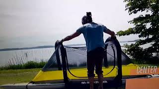 Chris Doing Demo Of Bajao Cabin Tent 🎪