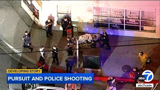 LAPD officers shoot suspect, arrest 2 others after chase in South Los Angeles