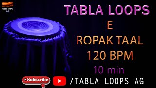 ROOPAK TAAL | E Scale | 120BPM | TABLA LOOPS