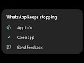 Fix whatsapp keeps stopping error 2023 | whatsapp keeps stopping problem | whatsapp not opening