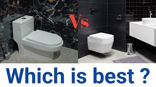 Floor Mounted Vs wall Mounted Toilets | घर के लिए कौन सा अच्छा है | cost | best brand