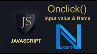 javascript onclick input value Or Name