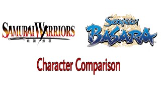 Samurai Warriors // Sengoku Basara Character Comparison