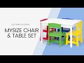 MySize Kids Table with 4 Chairs (by Delta Children)