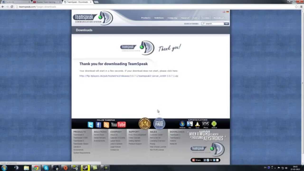 How To Set Up A Teamspeak 3 Server Youtube