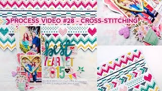 Process Video #28 - Cross Stitching