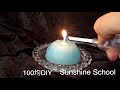 【100均diy 超簡単！ダイヤモンドキャンドル】handmadecandle ハンドメイドキャンドル　sunshine school