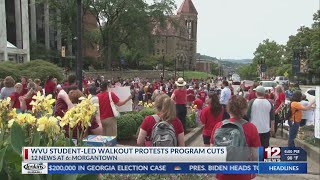 WVU students lead walkout in protest of program cuts