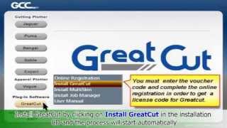 GCC Cutting Plotter - Greatcut Installation and Operation (Updated Version)