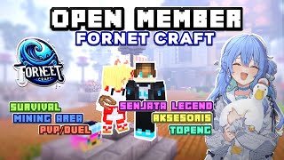 OPEN MEMBER SERVER MCPE 1.21 TERBARU! | Fornet Craft