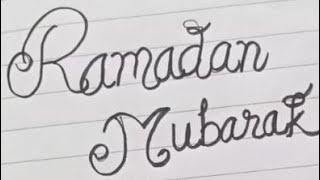 Ramadan calligraphic # Ramdan draw # easy draw Ramdan #step by step #cReation ideas