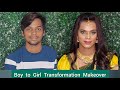 Boy to Girl Transformation Makeup Tutorial| #LadyGetup |Male to Female Makeup|Bridal Makeup