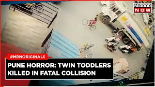 Pune Accident | Tanker Collides With Bike in Vishrantwadi Chowk | Twin Toddlers Killed in Crash
