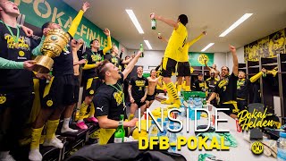 Inside DFB-Cup: wild celebrations from the dressing room | Leipzig - BVB 1:4