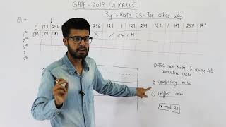 Gate 2017 pyq CAO | Consider a 2-way set associative cache with 256 blocks and uses LRU replacement.