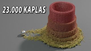 Kapla: 23000 Pieces Tower destruction, 3d animation made with cinema 4d.