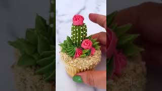Desert Cream Oddly Satisfying Video #shorts #desert #cake #cream #sandcake #greencream