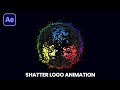 How to create BREAK and SHATTER Logo Animation in after Effects Tutorial