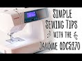 Simple Sewing Tips For Beginners With The Janome QDC5270 | AD