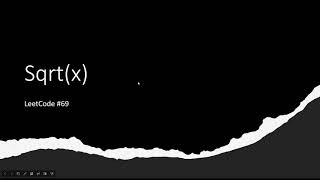 [SOLVED!] Sqrt(x) - LeetCode 69 - Java