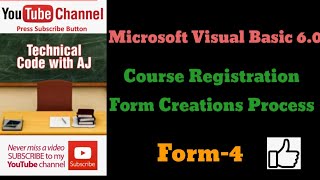 COURSE REGISTRATION FORM Microsoft Visual Basic 6 0 Part 4
