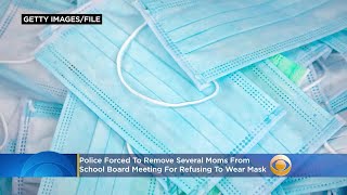 Police In Florida Forced To Remove Mask-Refusing Moms From School Board Meeting