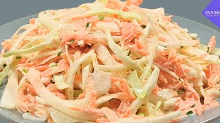 white cabbage recipe | carrot white cabbage salad | economical recipe | ep.77