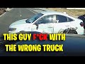 THIS GUY F*CK WITH THE WRONG TRUCK | Road Rage, Brake Check, Driving fails USA & Canada 2024