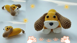 Part two｜How to Crochet Cute Dog🐕 Key Cover｜Crochet  Dog Pattern｜Keychain｜Crochet Tutorial