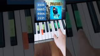 FADED - Alan Walker (PIANO TUTORIAL) EASY Piano Fácil Con Números