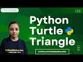 How to draw triangle in Python Turtle |  Python Turtle Triangle