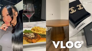 VLOG: SMALL APT UPDATES + EASTER DINNER + SPA DATE + CUTTING MY HAIR & MORE | KIRAH OMINIQUE