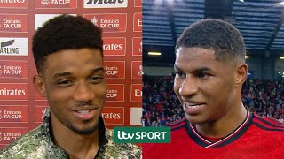 😁"The best goal of my career" - Amad Diallo reacts to his LATE winner against Liverpool - ITV Sport