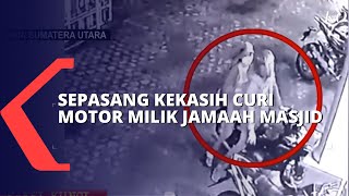 Sepasang Kekasih Curi Motor Milik Jamaah Masjid Al-Munawwarah Kota Medan