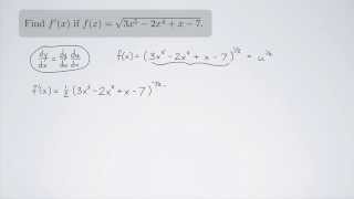 (Single-Variable Calculus 1) Chain Rule Practice 1