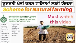 Govt. Scheme on Natural farming|प्राकर्तिक खेती पर सरकार द्वारा सब्सिडी| Subsidy on zero budget farm