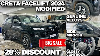 CRETA FACELIFT 2024 MODIFIED✅ BASE TO TOP🔥 GENUINE ALLOYS + 28% DISCOUNT #creta2024 #cretafacelift