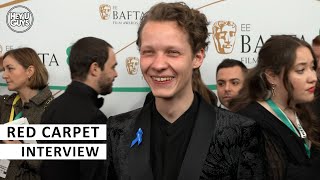 Felix Kammerer   BAFTAs 2023 Red Carpet Interview - All Quiet on the Western Front