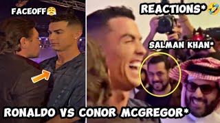 Cristiano Ronaldo Face off Conor McGregor 😤| Salman Khan Reactions 🤣