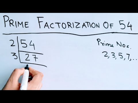 What is the prime numbers of 54?