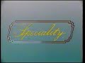 Speciality Video (1987) VHS UK Logo